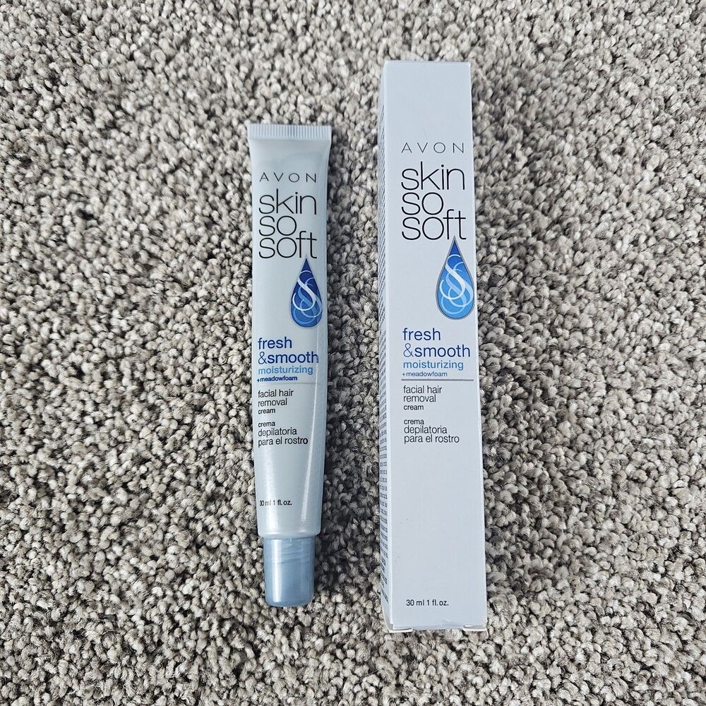 Avon Skin So Soft Fresh & Smooth Facial Hair Removal Cream 1 fl oz - NEW!